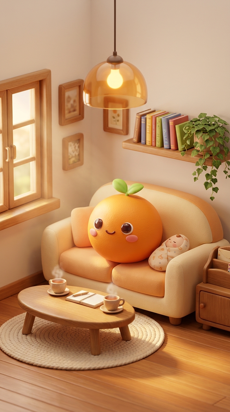 真实 3D 全景家庭客厅画卷